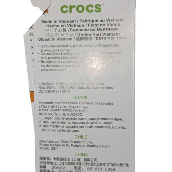 Crocs Unisex Sandals Mens Size 9 Womens Size 11 Tie Dye & Jibbitz 207248-928 New main image 4